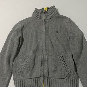 Polo by Ralph Lauren Gray Knit Kids Jacket